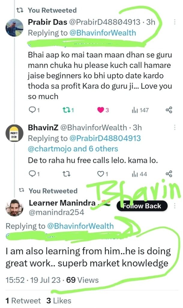 Twitter community mentorship testimonial